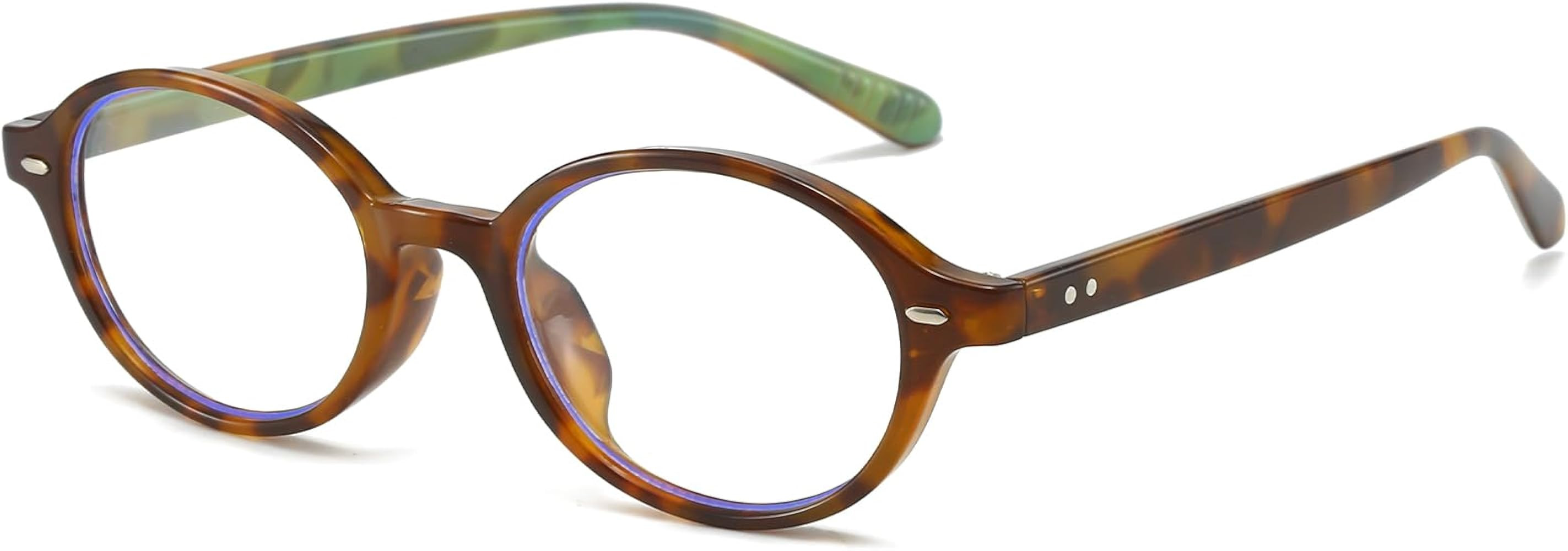 YAMEIZE Oval Blue Light Blocking Glasses for Women Small Oval Frame Eyeglasses Anti Fatigue for C... | Amazon (UK)