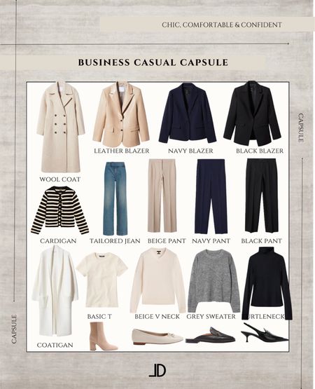 🤍When it comes to creating a professional wardrobe, many people think they need to invest in a plethora of suits and dress pants in order to look put-together and polished at work. However, this couldn't be further from the truth. 

In fact, a business casual capsule wardrobe can be just as effective – if not more so – when it comes to achieving a polished and professional look in the office. 

First and foremost, a business casual capsule wardrobe is much more versatile than a traditional professional wardrobe. Rather than being limited to wearing a suit every day, a business casual wardrobe allows you to mix and match different pieces to create a variety of different looks. This means you can wear different outfits throughout the week without feeling like you're repeating the same outfit over and over again. 

Another great benefit of a business casual capsule wardrobe is that it is often less expensive than a traditional professional wardrobe. Suits and dress pants can be quite costly, and investing in multiple pieces can put a serious dent in your bank account. 

A business casual capsule wardrobe, on the other hand, often consists of more affordable pieces like dress pants, skirts, blouses, and cardigans, which can be found at a variety of price points. 

Additionally, a business casual capsule wardrobe is often more comfortable to wear than a traditional professional wardrobe. Suits can be quite restrictive and uncomfortable, especially in warm weather. A business casual wardrobe, on the other hand, often consists of more breathable and lightweight pieces, which can make it much more comfortable to wear throughout the workday. 

Finally, a business casual capsule wardrobe can be much more sustainable than a traditional professional wardrobe. Suits and dress pants are often made from synthetic materials and are not designed to last for a long time. 

A business casual capsule wardrobe, on the other hand, often consists of natural fibers and classic styles that can be worn for many years to come. 



#LTKstyletip #LTKworkwear #LTKunder100