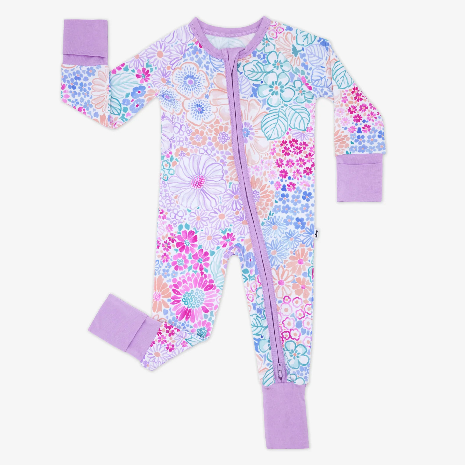 Doodle Blooms Women's Short Sleeve & Shorts Pajama Set | Little Sleepies