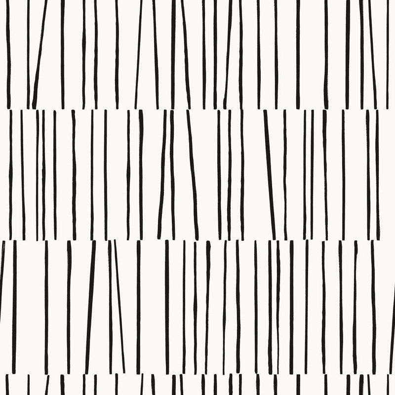 Tempaper Bobby Berk Shift Black and White Peel and Stick Wallpaper | Target