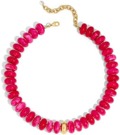 LILIE&WHITE Resin Chunky Beaded Necklace for Women Minimalistic Modern Statement Necklace Jewelry... | Amazon (US)