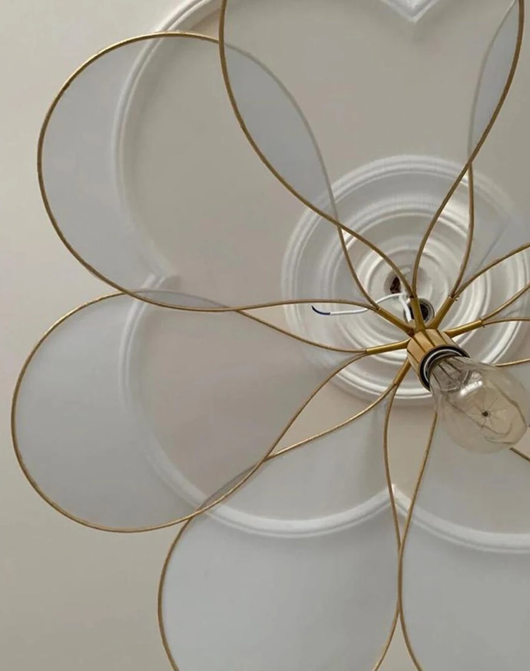 Petal Lamp, Pendant Light, Dining Room Light Fixtures, Rattan Chandelier, Flower Chandelier, Nord... | Etsy (US)