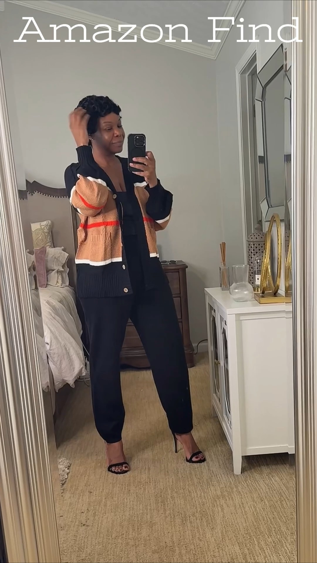 I found the cutest two piece set on Amazon. The fit is amazing. It’s so comfortable. It’s so chic. It looks so expensive. It feels expensive. I need this other colors. I’m in shock. 
I also love that I can make it more relaxed than casual, but putting on some sneakers or a cute pair of like sorrel boots.

5’5”
175
Large 

#amazingamazonfinds
#twopieceset
#sweaterset
#amazonoutfit
#falloutfit
#easymomoutfit
#blacksweatsuit
#styleover40
#midsizeoutfits

#LTKOver40 #LTKMidsize #LTKFindsUnder50