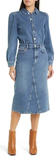 Rails Beverly Long Sleeve Nonstretch Denim Shirtdress | Nordstrom | Nordstrom