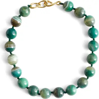 Semiprecious Stone Oversize Beaded Choker Necklace | Nordstrom