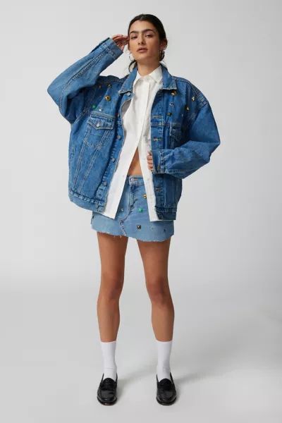 Urban Renewal Parties Remade Jewel Studded Denim Jacket | Urban Outfitters (US and RoW)