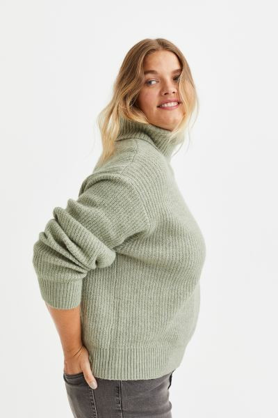Rib-knit Turtleneck Sweater | H&M (US + CA)