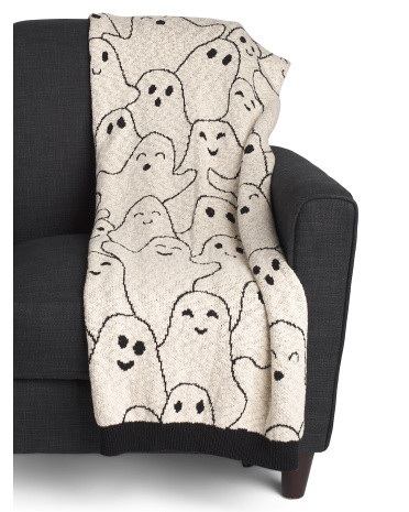 Oversized Sketched Ghost Throw | TJ Maxx