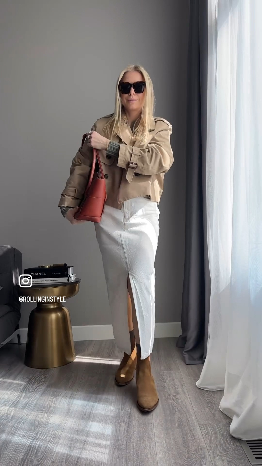 Casual minimalistic look for every day. Trench style cropped jackets are very trendy right now. Here is my way to style it.

#LTKVideo #LTKstyletip #LTKworkwear