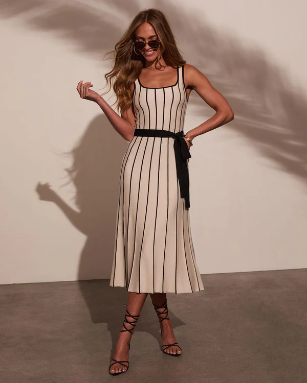Tell Me More Contrast Midi Dress | VICI