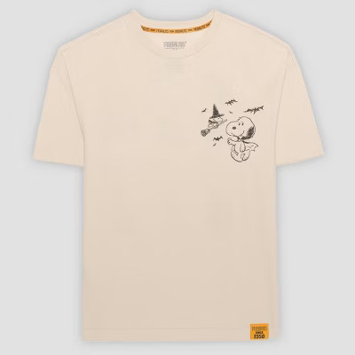 Men's Peanuts Halloween T-Shirt - Ivory S | Target