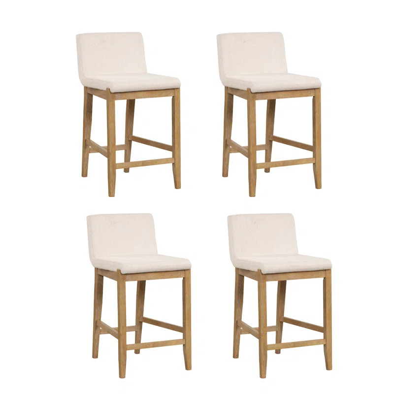 Upholstered Wooden Stool | Wayfair North America