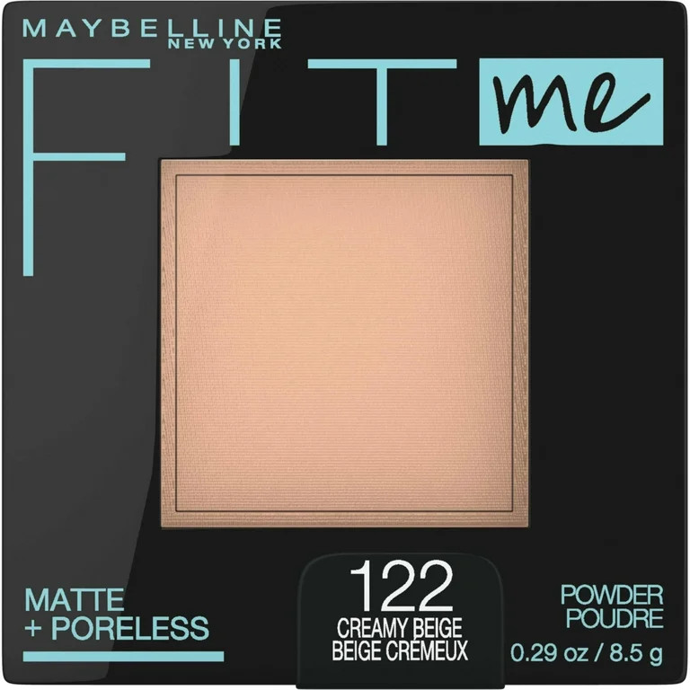 Maybelline Fit Me Matte Poreless Pressed Face Powder Makeup, Creamy Beige, 0.29 oz | Walmart (US)