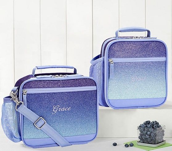 Mackenzie Twilight Ombre Sparkle Glitter Lunch Boxes | Pottery Barn Kids