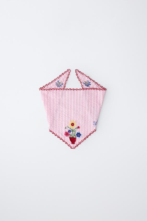 EMBROIDERED STRIPED BANDANA SISSEL EDELBO X ZARA KIDS | Zara US