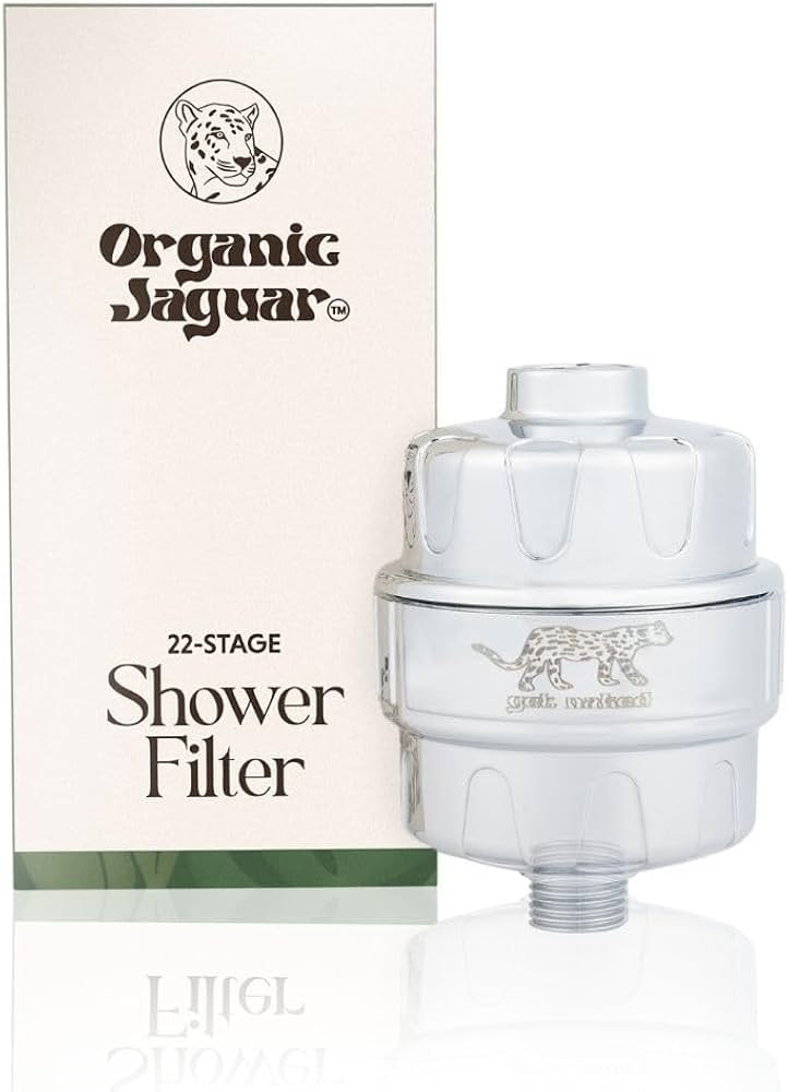 Organic Jaguar Shower Filter, 22 Stage Water Shower Head Filter For Hard Water, Heavy Metals, Chl... | Amazon (US)