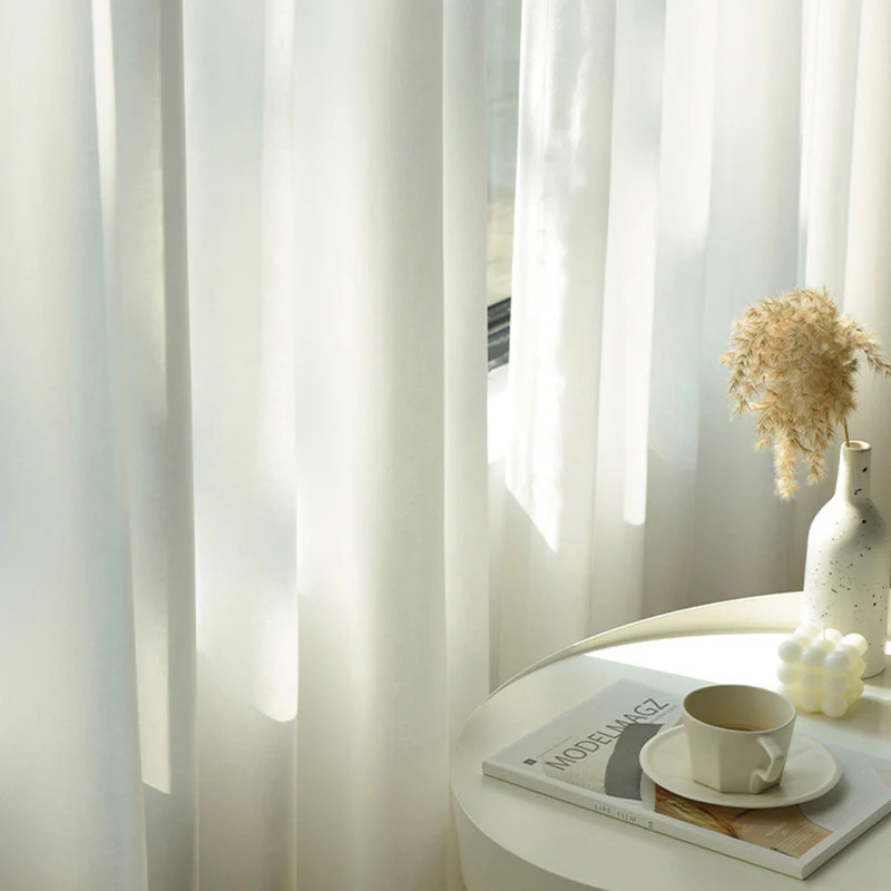 Tencel Lightweight Airy Custom Sheer Curtains for Living Room & Bedroo | Homerilla