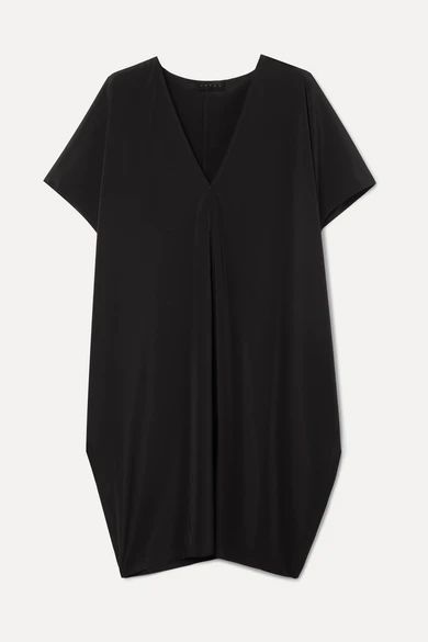 HATCH - The Slouch Crepe De Chine Mini Dress - Black | NET-A-PORTER (US)