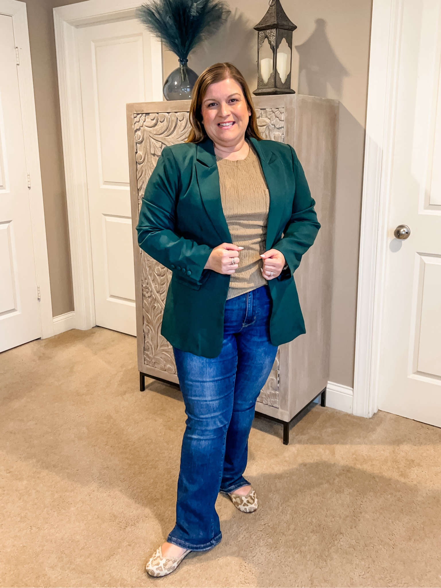 Love this casual look for winter! 💜 Wearing size XL. 

#LTKOver40 #LTKMidsize #LTKFindsUnder100