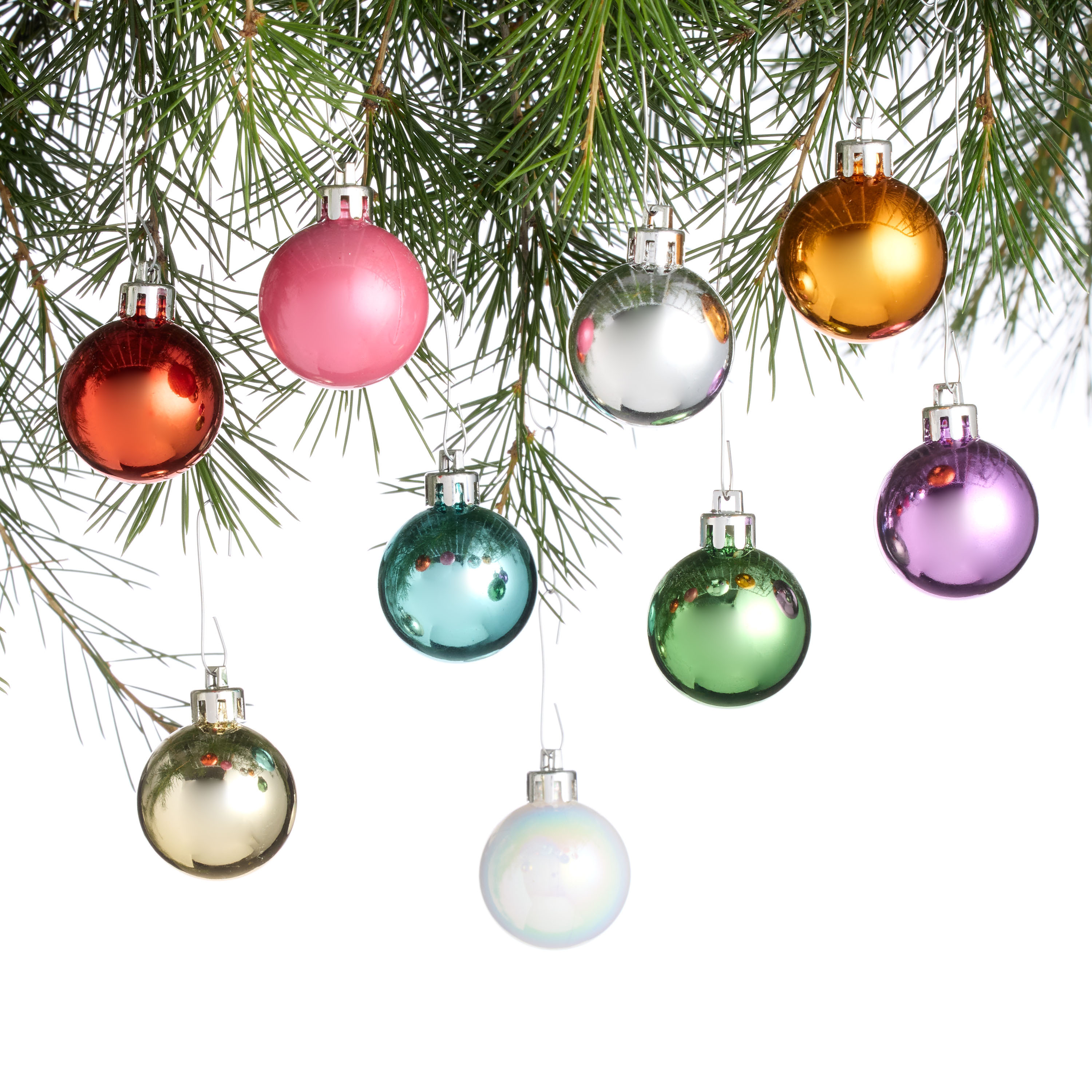Small Bright Multicolor Shatterproof Ball Ornaments 72 Pack | World Market