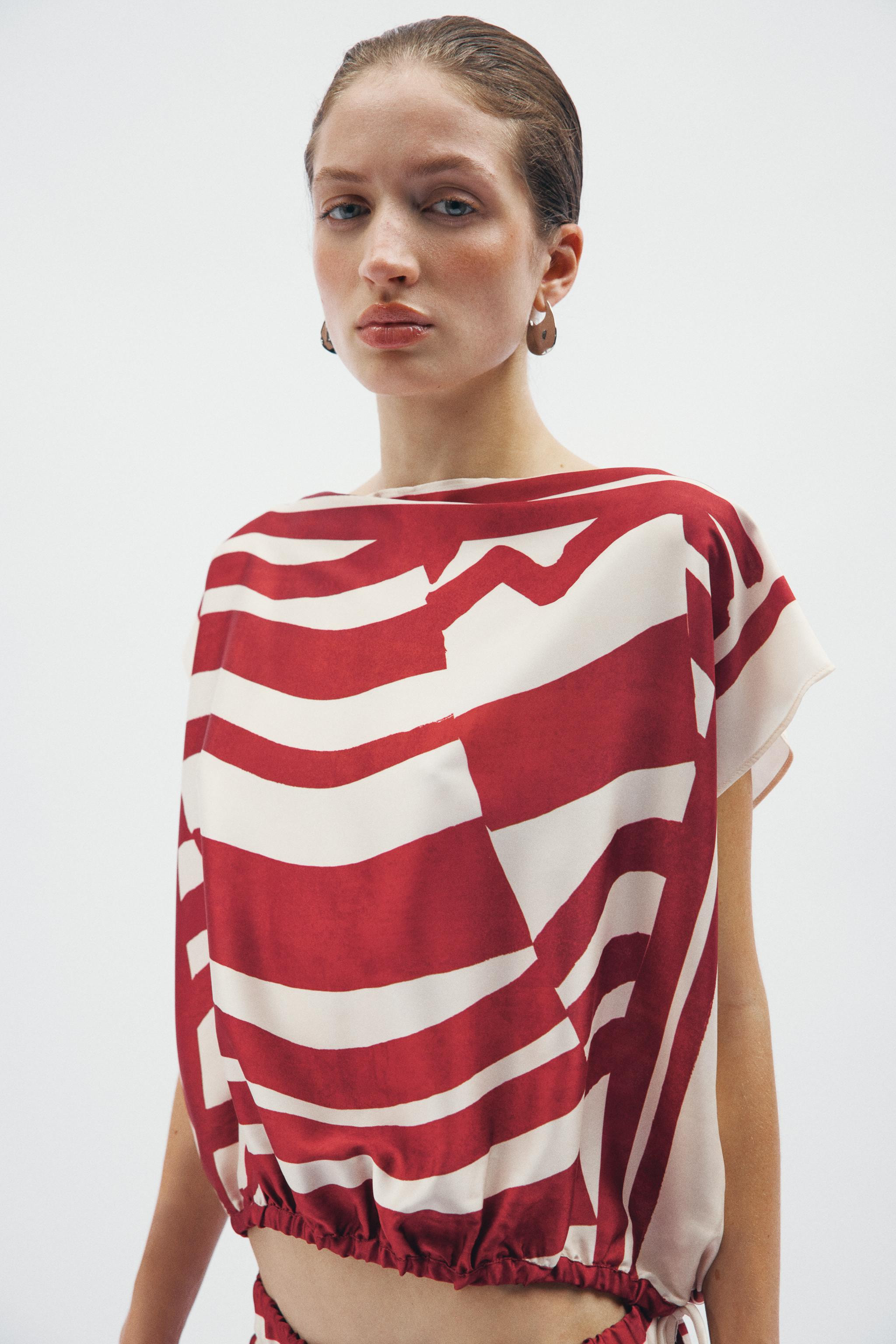 ZW COLLECTION PRINTED SATIN SHIRT | Zara AU