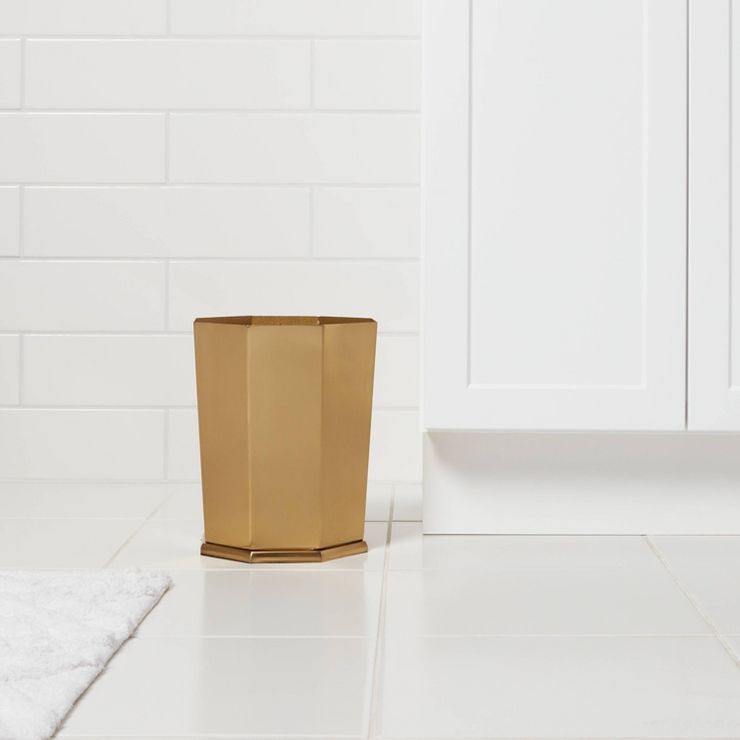 Bathroom Wastebasket Gold - Threshold™ | Target