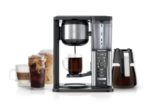 Ninja Specialty Coffee Maker CM400, Removable Water Reservoir, Glass Carafe, Single-Cup Brewing Fold Away Cup Platform | Amazon (US)