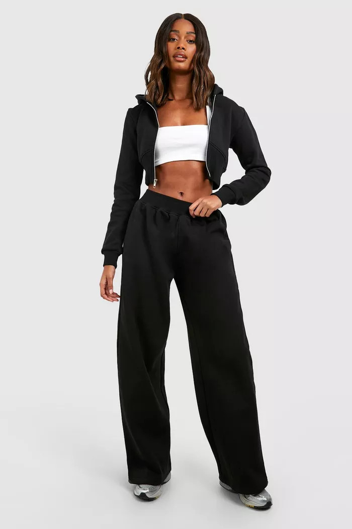 Corset Waist Zip Through Hooded Tracksuit | Boohoo.com (UK & IE)