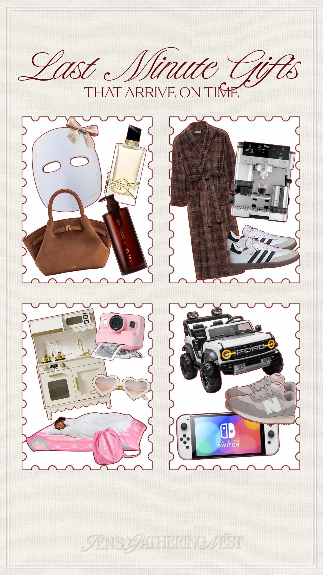 Last-minute gifts that arrive on time for anybody on your list! Can’t believe Christmas is seven days away 🤎✨🥰

#ChristmasGift #GiftGuide #GiftsForHer #GiftsForHim #GiftsForKids #GirlGifts #BoyGifts #ToddlerGifts #GiftsForWomen #GiftsForMen #lastminutegifts

#LTKFindsUnder100 #LTKGiftGuide #LTKHoliday