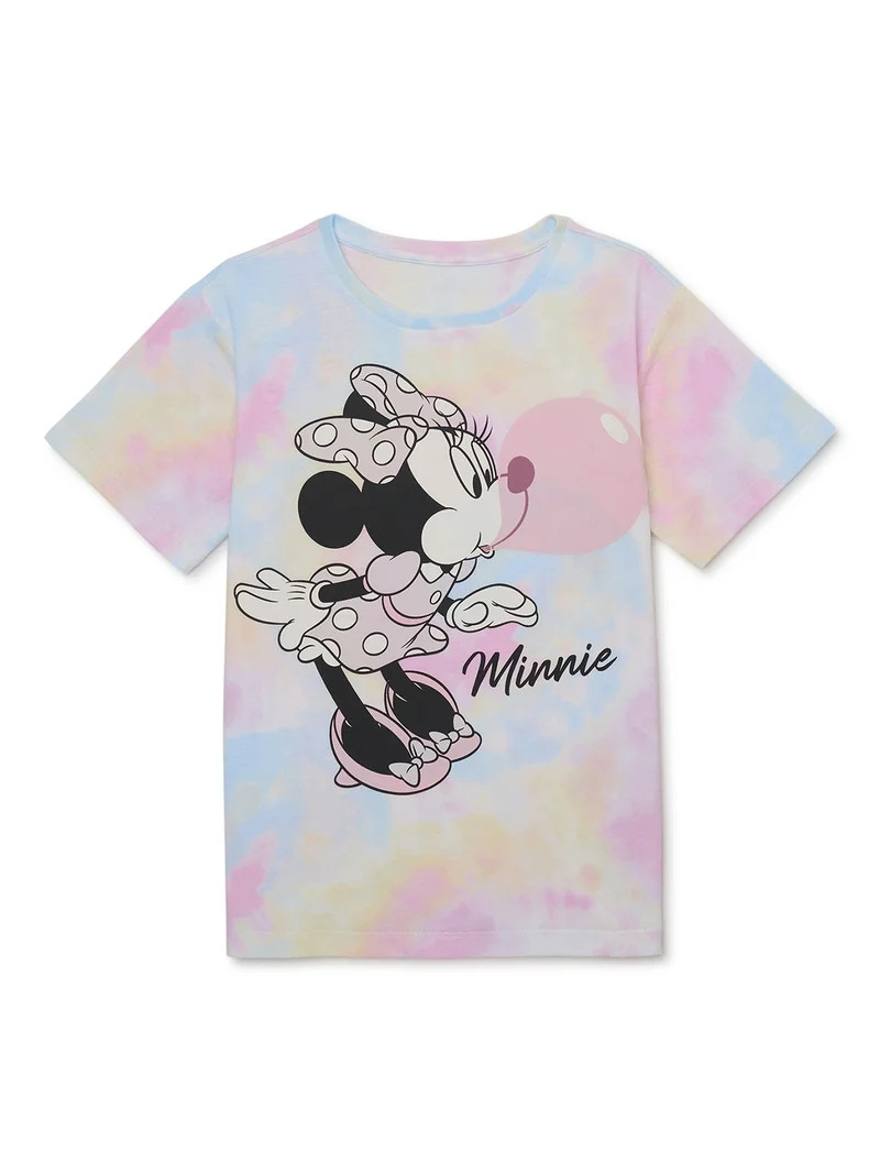 Disney Minnie Mouse Girls Short Sleeve Graphic T-Shirt, Sizes 4-16 | Walmart (US)