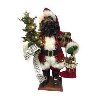 Santa's Workshop 24" Black Merry Christmas Claus Decoration By Santasworkshop | 13" x 26" | Michaels® | Michaels Stores
