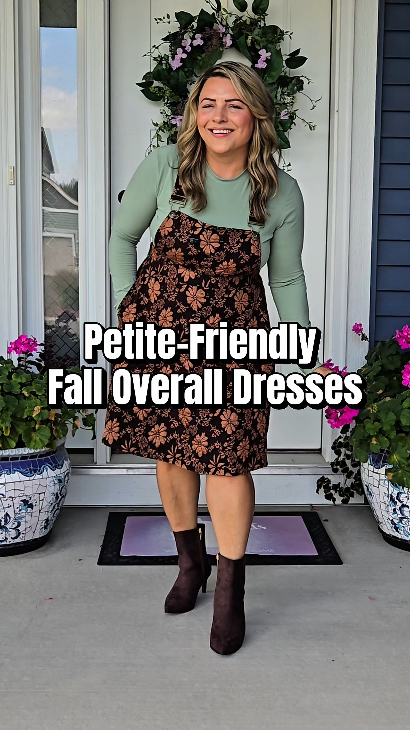 Petite Friendly Fall Overall Dress

#LTKPlusSize #LTKPetite #LTKMidsize