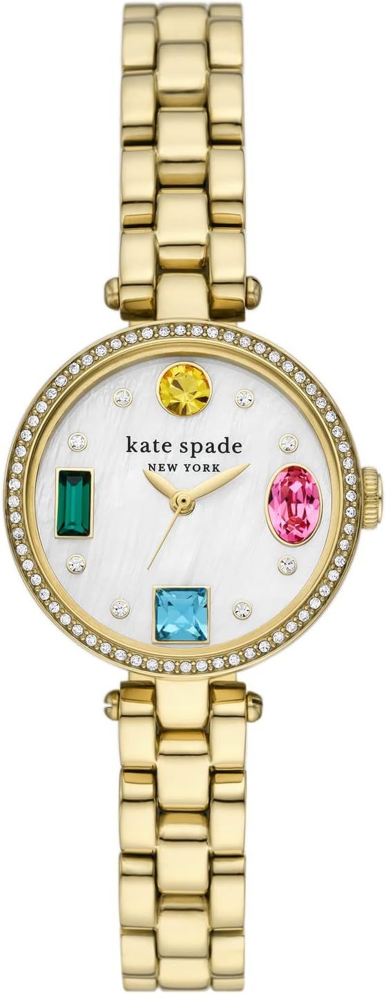 Kate Spade New York Women's Holland Three-Hand Gold-Tone Stainless Steel Watch (Model: KSW1781) | Amazon (US)