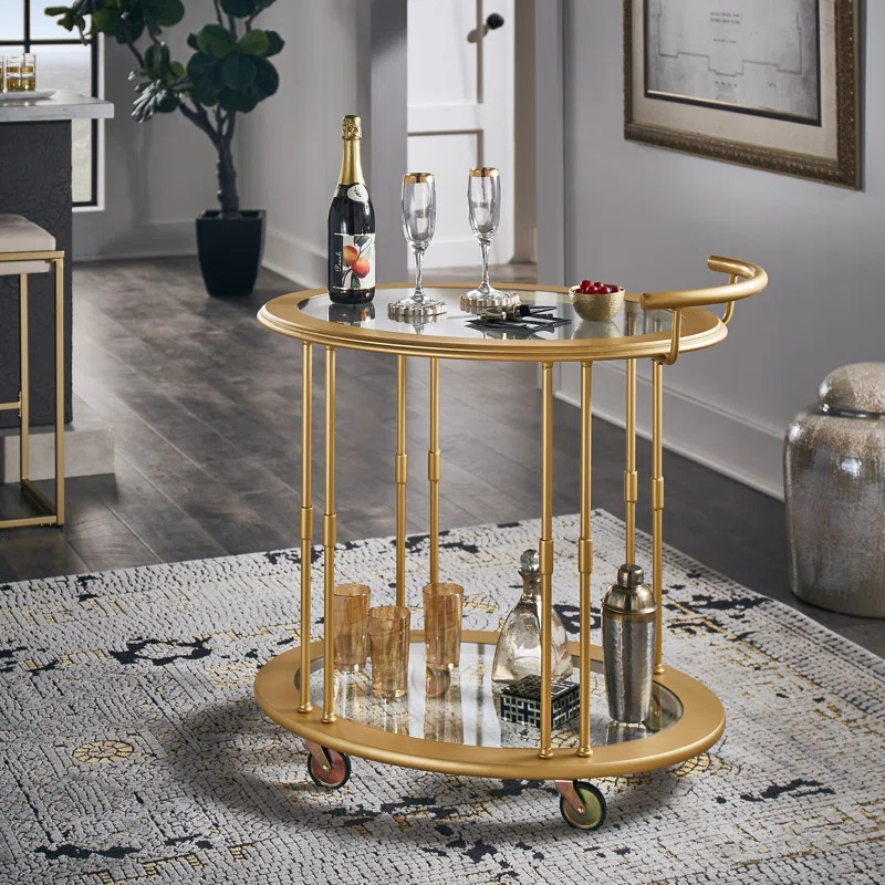 Leelouis Metal Bar Cart | Wayfair North America