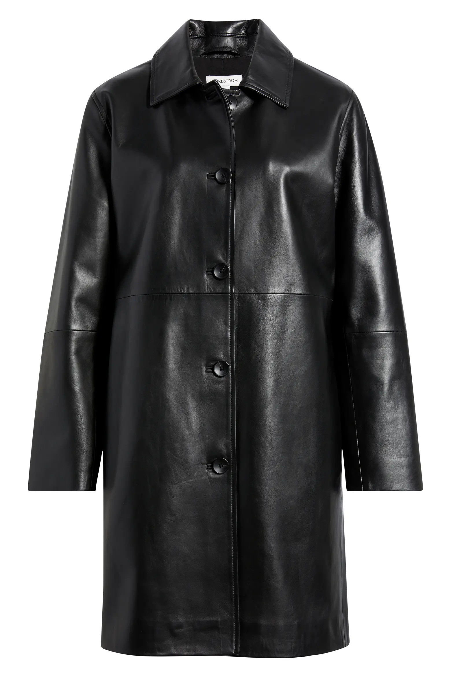 Long Leather Jacket (Women) | Nordstrom | Nordstrom