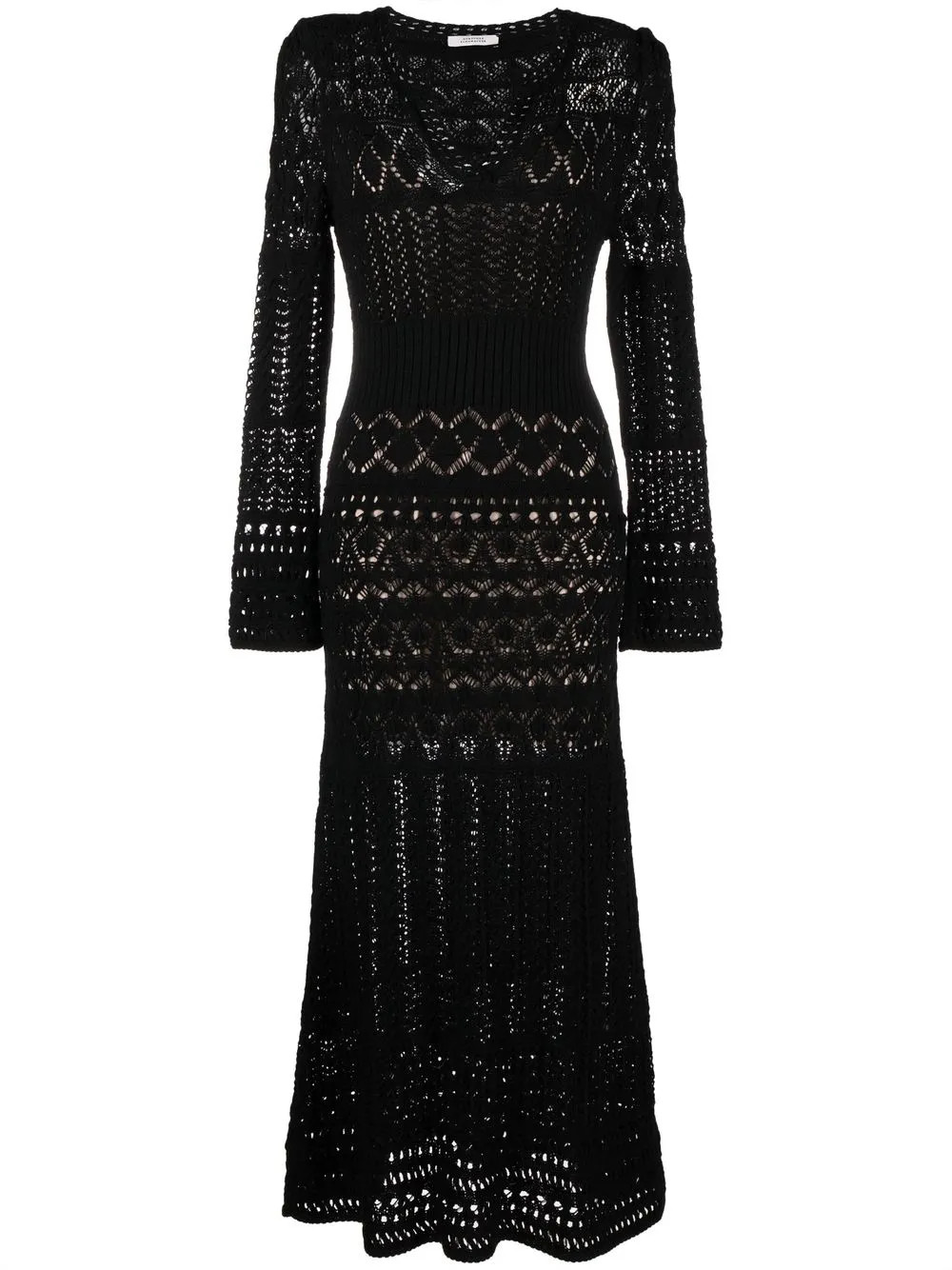 V-neck crochet dress | Farfetch Global