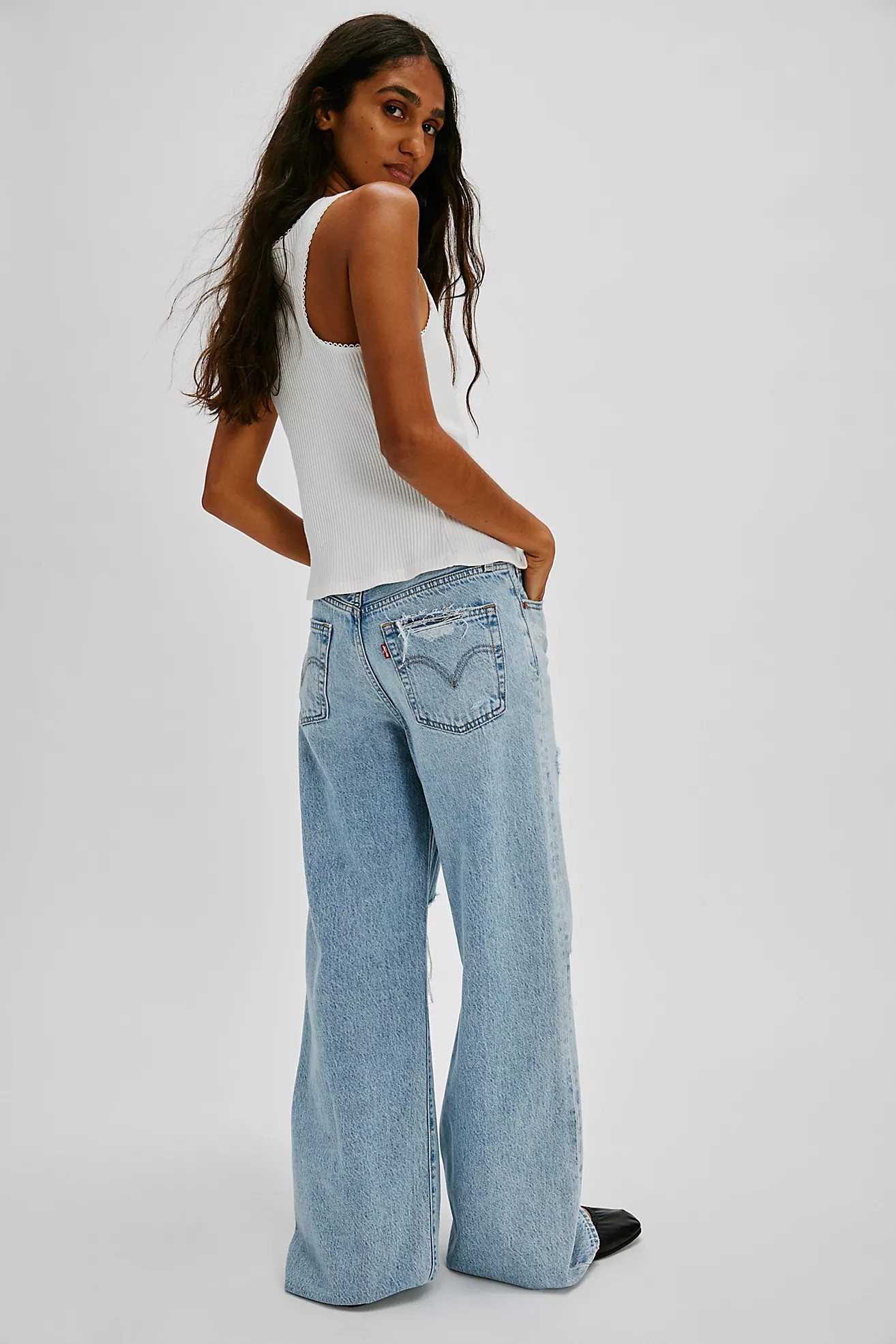Levi's Ribcage Wide-Leg Jeans | Free People (Global - UK&FR Excluded)