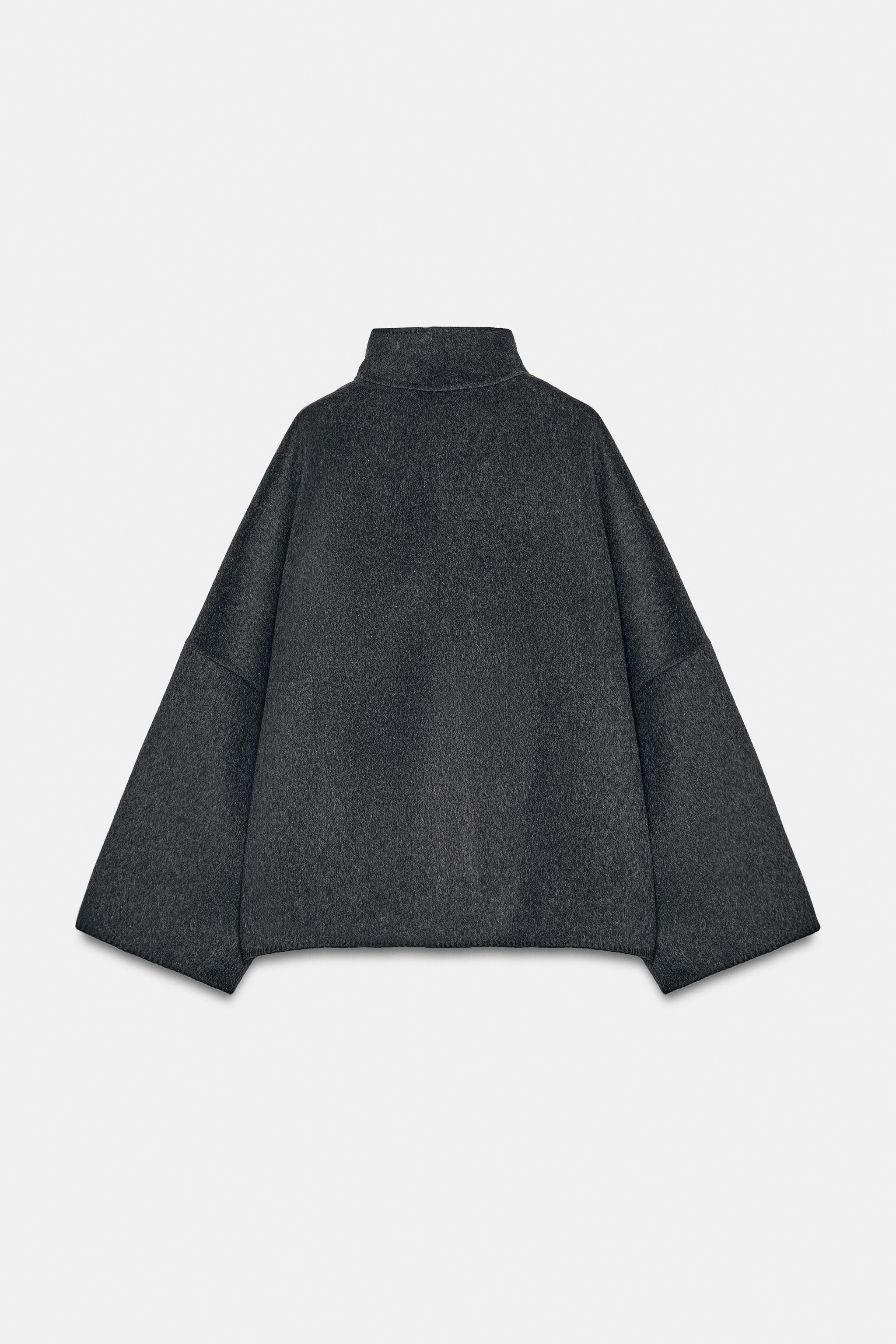 ZW COLLECTION CROPPED WOOL COAT | Zara UK