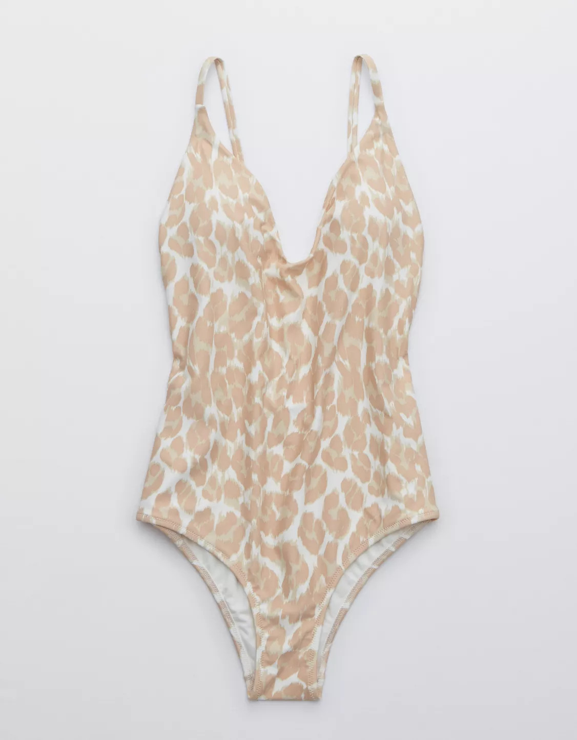 Aerie Leopard Ballet Scoop One Piece Swimsuit | American Eagle Outfitters (US & CA)