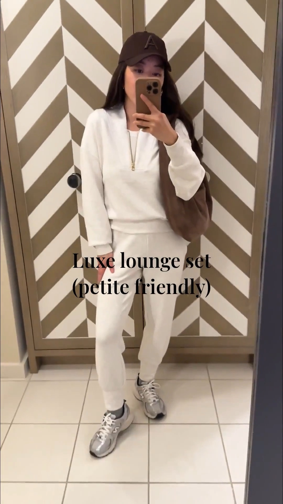 favorite super soft elevated lounge set comes in short sleeves for warmer weather! Just got the new top and shorts in this same fabric 

Exact pants are sold at two places - both linked below, Varley currently has more stock 

This was a little splurge last year but def lived up to my expectations. So soft and doesn’t stretch out with all day wear, and looks good for casual kids activities running out of the house. 

• Varley The Slim Cuff Joggers in ivory marl xxs. 25” is very petite friendly on me.

• Varley Davidson woven sweatshirt in ivory marl xxs. Double soft material is the best 

• Etsy suede hobo bag in Corteccia color, medium size . Perfect slouch, very comfy over the shoulder. Use JEANHOBOBAG30 

• Aritzia baseball cap 

• New Balance 530s - I have the kids version size 3.5, can also fit women’s 5 

Also linked my adidas handball Spezial sneakers I have kids 3.5 which fit like women’s 5/5.5

• Heaven mayhem mini knot earrings - super lightweight

 Casual Athleisure outfits, petite friendly spring outfits, airport travel style 

#LTKTravel #LTKPetite #LTKActive