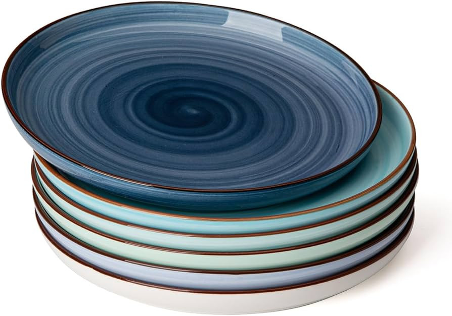 Sweese Porcelain Dessert Plates 7.4 Inch - Round Salad/Appetizer Plate Set, Microwave Dishwasher ... | Amazon (US)