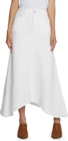 Selma Pieced Asymmetric Denim Maxi Skirt | Nordstrom