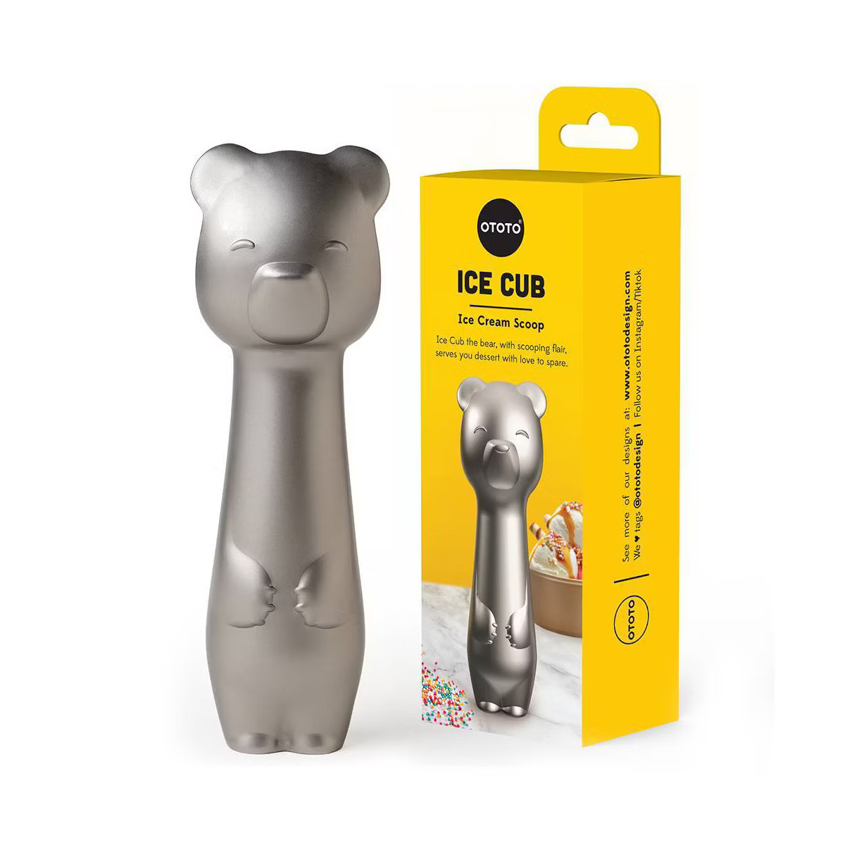 Ototo Holiday Gift Stainless Steel Ice Cub Bear Ice Cream Scoop | Target