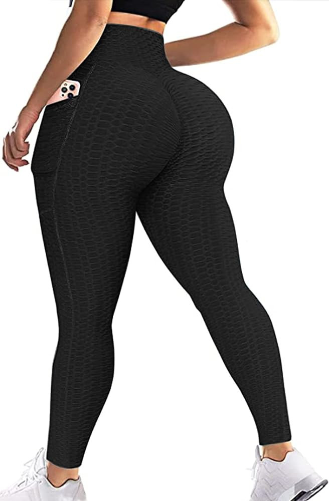 JGS1996 Women's High Waist Yoga Pants Tummy Control Slimming Booty Leggings Workout Running Butt ... | Amazon (US)