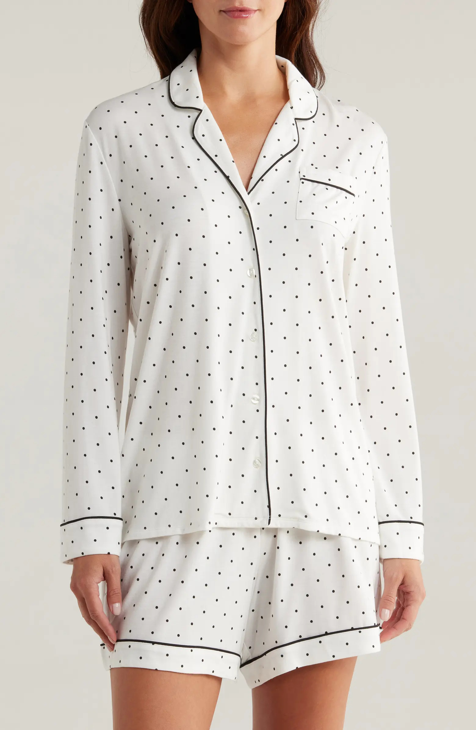 Nordstrom Moonlight Eco Long Sleeve Short Pajamas | Nordstrom | Nordstrom