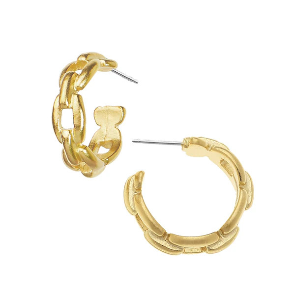 Mini Chain Hoops | Susan Shaw