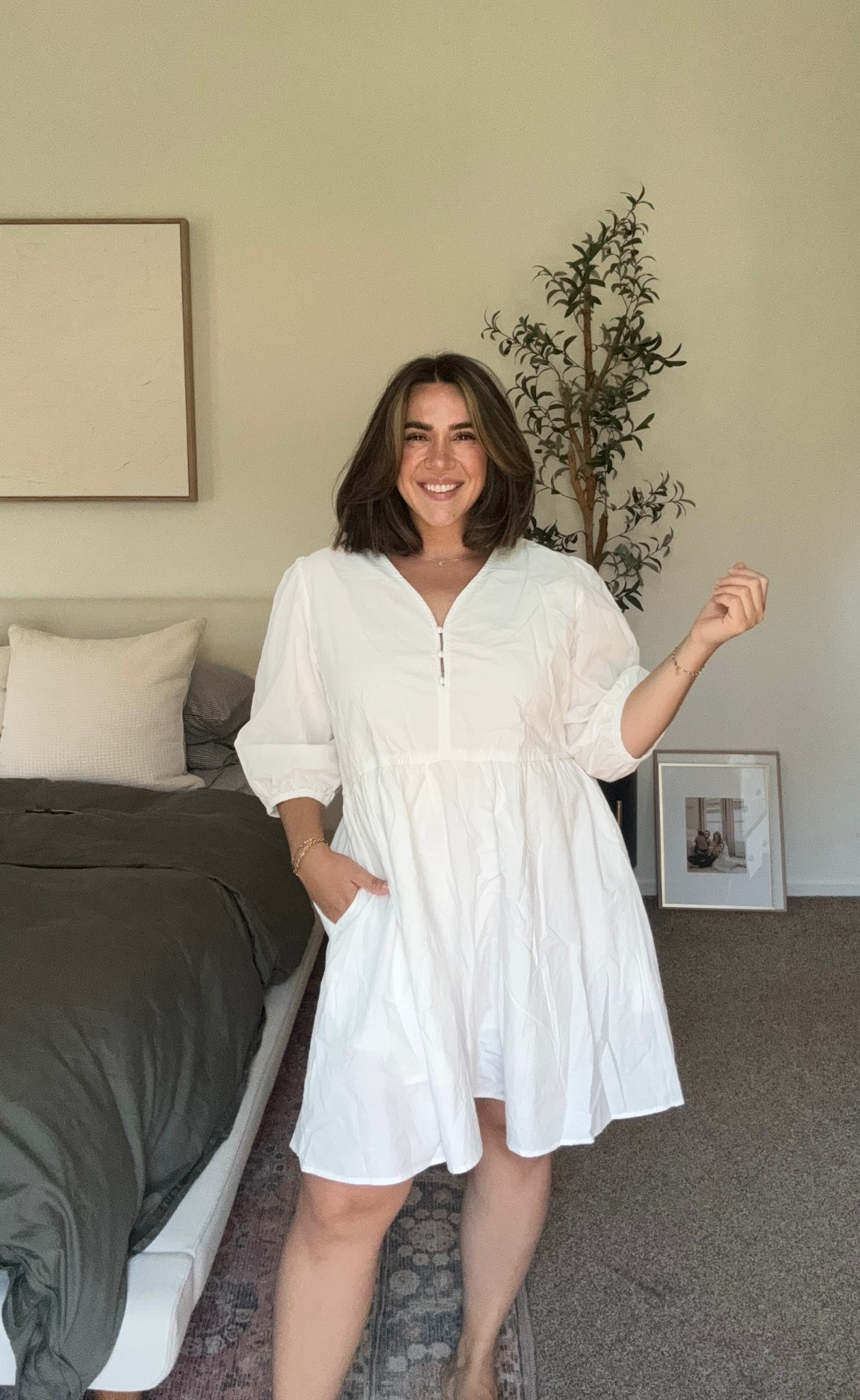 Cutie little casual white babydoll dress! This would be perfect for a teacher outfit or fall photos. I'd wear this with boots too, maybe to country concert? I love! Double lined and not see through. 

Amazon fashion, Amazon finds, midsize, Amazon dress, fall dress 

#LTKStyleTip #LTKFindsUnder50 #LTKMidsize