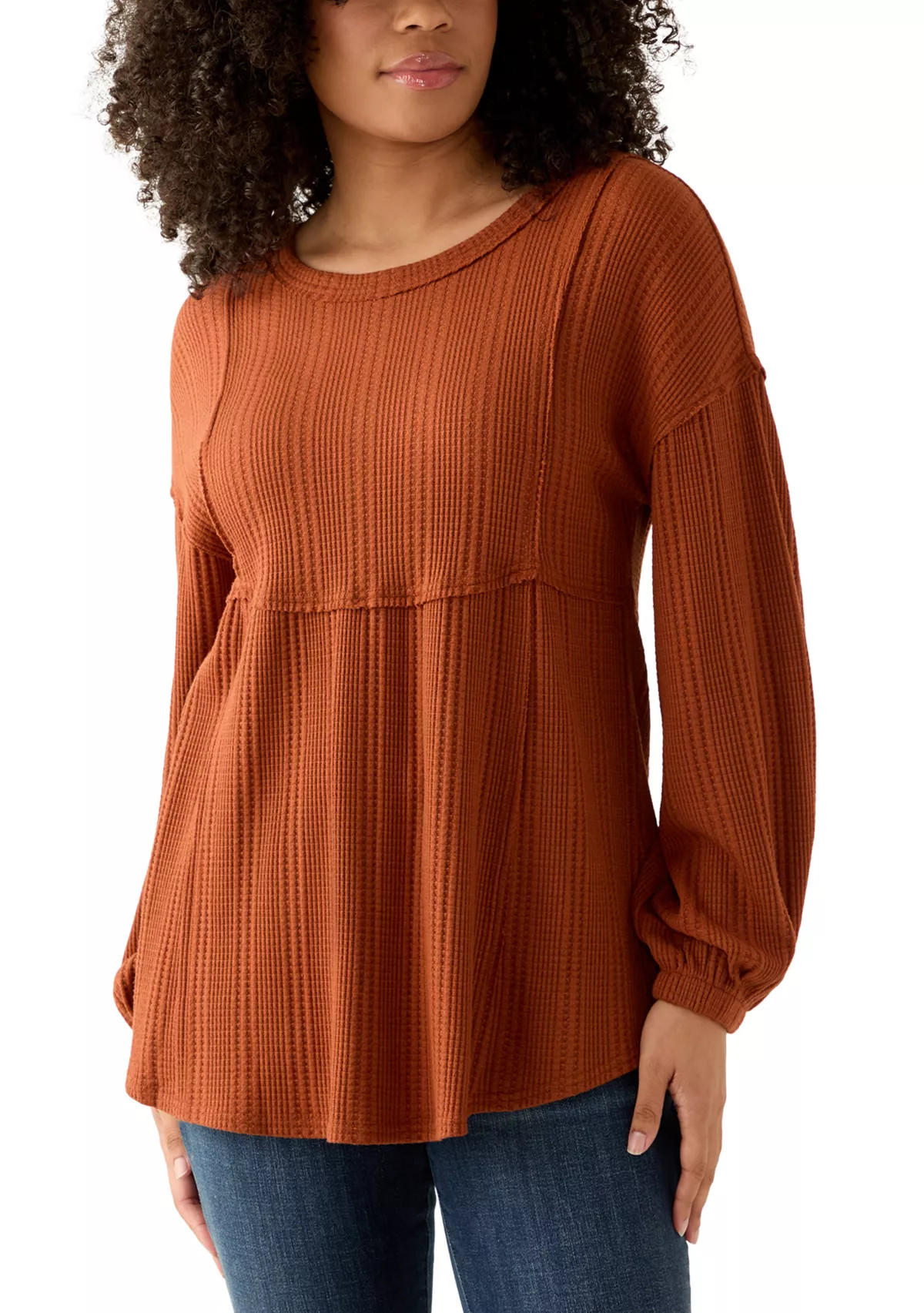 Women's Blouson Babydoll Top | Belk