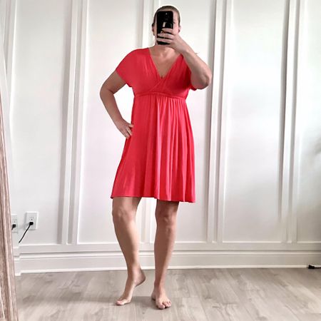 ICYMI! My fave summer dress is still on sale today!  These AE Surplice dresses are soft, flattering and look great on all different body types)! Sizes to 6XL in a bunch of colors - I'm wearing M in this pic... the perfect casual dress - works as a beach/pool cover up as well + packs easily. I'm up to 5 of them!  (#ad)

#LTKsalealert #LTKstyletip #LTKfindsunder50