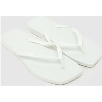 Havaianas Slim Square Flip Sandals in White | Schuh